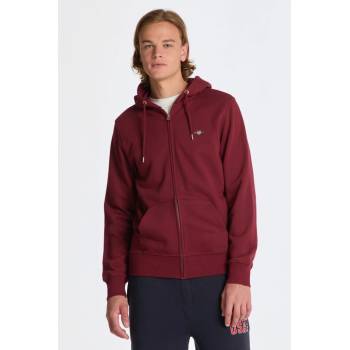 GANT REG SHIELD FULL ZIP hoodie červená