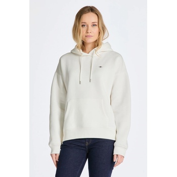 Gant REL SHIELD HOODIE bílá