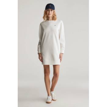 GANT SHIELD C-NECK SWEAT DRESS EGGSHELL