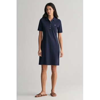 GANT SLIM SHIELD SS PIQUE POLO DRESS modrá