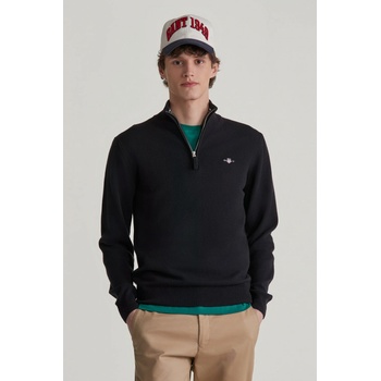 Gant Superfine Lambswool Half Zip černá