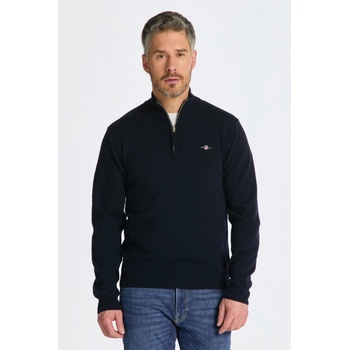 Gant Superfine Lambswool Half Zip modrá