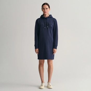 Gant Tonal Archive Shield Dress modrá