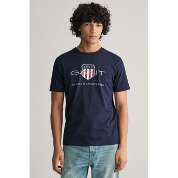 Gant tričko REG Archive Shield SS T-SHIRT modrá