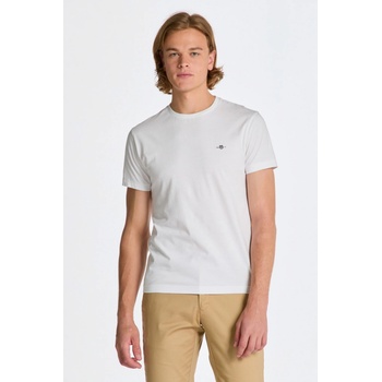 Gant tričko SLIM Shield SS T-SHIRT bílá