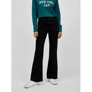 GAP džíny high rise flare black černé