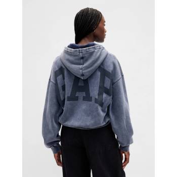GAP mikina s kapucí Logo Cropped Tmavě modrá