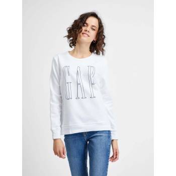 GAP mikina s logem a rozparky bílá