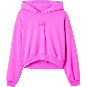 GAP Oversize crop mikina s logem Růžová