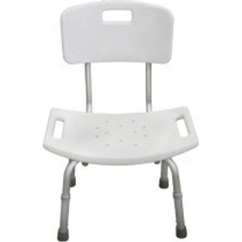 Garcia 2190 ORL Sprchovací židle s opěrkou zad výškově stavitelná