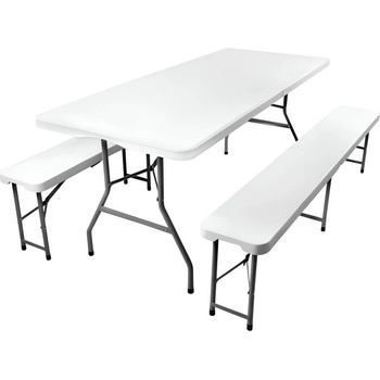 Gardlov 3257 Pivní set plastový skládací 180 cm bílá