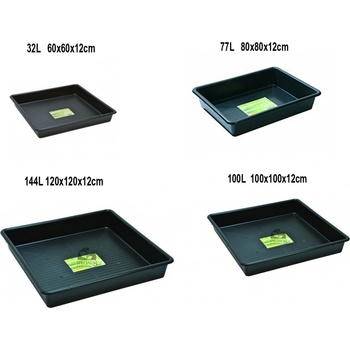 Garland podmiska plast Standard Garden Tray Black 57 x 39 x 5 cm