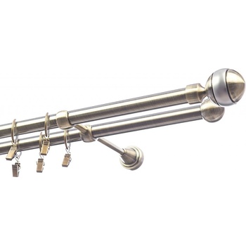 Garnyze-levne Garnýže Olimp dvouřadá mosaz 19 mm 300 cm