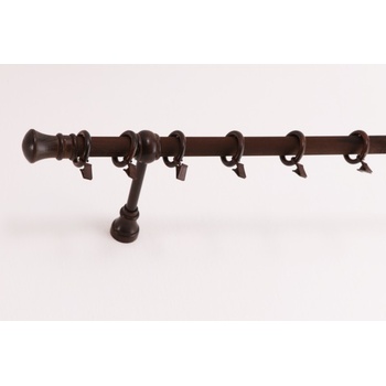 Garnyze-levne Garnýže Ořech Premium jednořadá 28 mm 220 cm