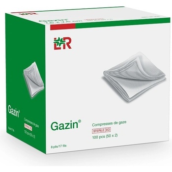 Gazin gáza hydrofilní skládaný kompres sterilní 9 x 7,5 cm 50 ks