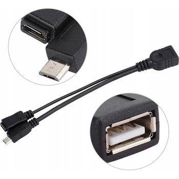Gembird A-OTG-AFBM-04 USB OTG AF to micro BM + micro BF, 0,15m