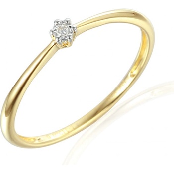 Gems Jemný zásnubní prsten Emilie kombinované zlato s briliantem 3812637 5 57 99