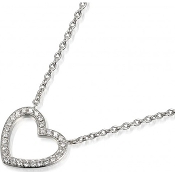 Gems Náhrdelník se srdíčkem, bílé zlato a brilianty 585-38-5-0063.1B00.0.45.HSI.000.32