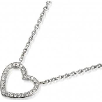 Gems Náhrdelník se srdíčkem, bílé zlato a brilianty 585-38-5-0063.1B00.0.45.HSI.000.32