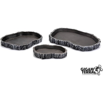 GiganTerra Miska na krmivo šedá L 18 cm