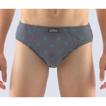 Gina dětské slipy chlapecké, širší bok, šité, s potiskem 61003P dunaj tm. tyrkysová