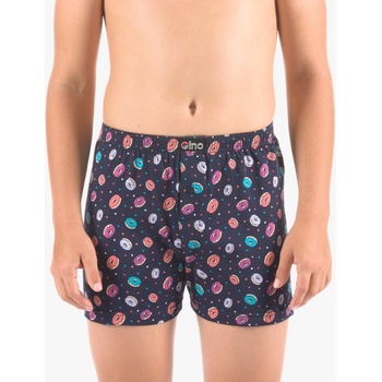 Gina dětské trenky volné chlapecké šité s potiskem 25017P tm.popel muškátová