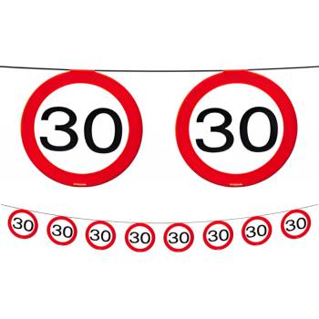 Girlanda dopravní značka 30 12m
