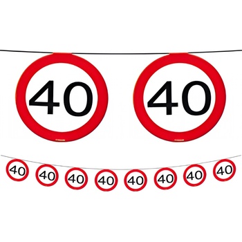 Girlanda dopravní značka 40 12m