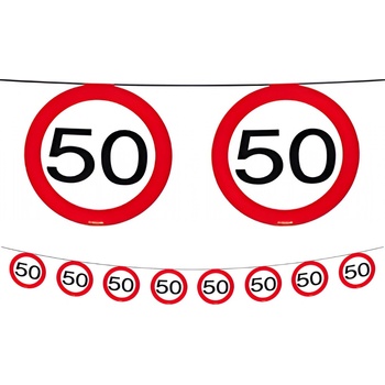 Girlanda dopravní značka 50 12 m Folat