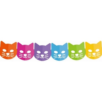 GIRLANDA duhová Kočičí hlavy 360cm