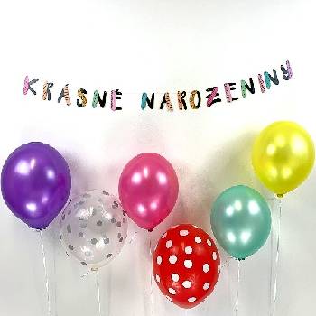 GIRLANDA Krásné narozeniny 80mm