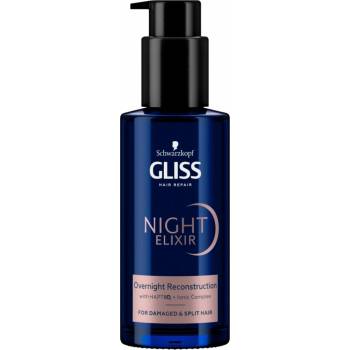 Gliss Overnight Reconstruction noční elixír na vlasy, 100 ml