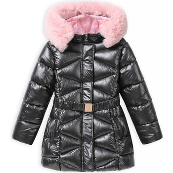 Glo Story Belt zimní kabát černý