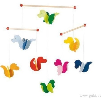 Goki dřevěný závěsný Létající dráčci