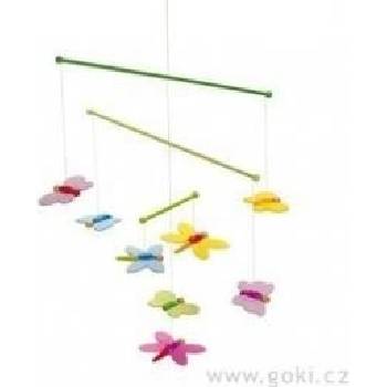 Goki dřevěný závěsný Motýlci
