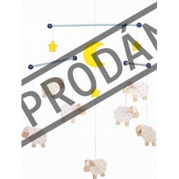 Goki dřevěný závěsný Ovečky