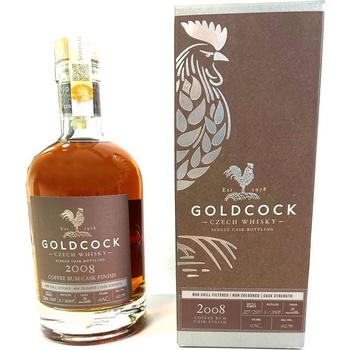 Gold Cock 2008 Coffee Rum Cask Finish 62,7% 0,7 l (karton)