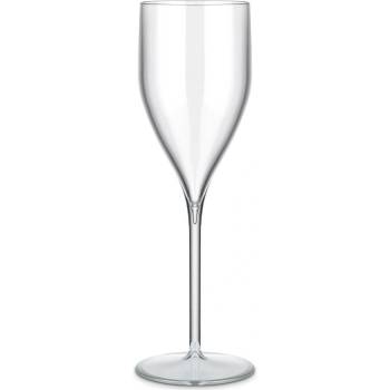 Gold Plast Plastová nerozbitná průhledná sklenice na šampaňské a prosecco VERONA 180 ml
