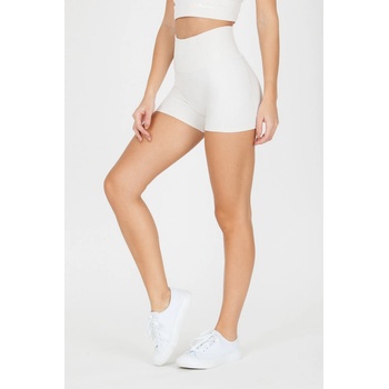 GoldBee Mini šortky s vysokým pasem Slonovinová