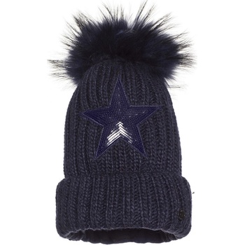 Goldbergh Stars Beanie Fake Fur Dark Navy