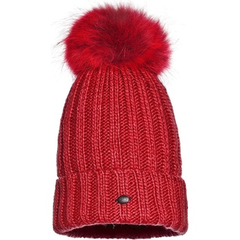 Goldbergh Una Beanie real fur Ruby red
