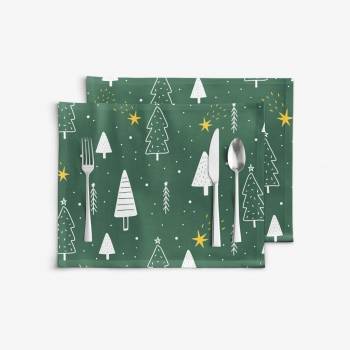 Goldea prostírání 100% bavlna plátno kouzlo vánoc 2ks 30x40cm