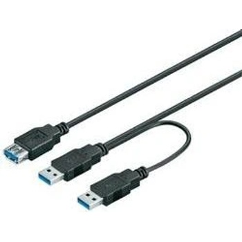 Goobay 95749 USB 3.0 prodlužovací, 0,3m, černý