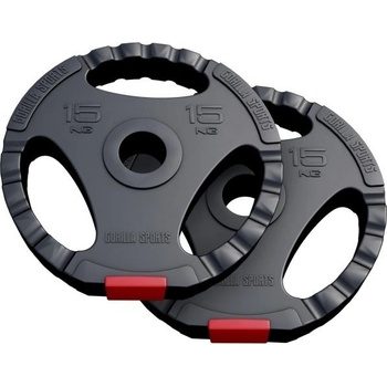 GORILLA SPORTS Sada kotoučů, plast, 2 x 15 kg 50/51 mm
