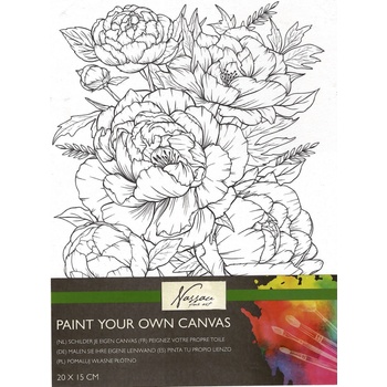 Grafix Malování na plátno 15 x 20 cm květiny
