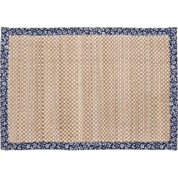 Green Gate Prostírání Dahla Blue modrá přírodní textil 48x33cm