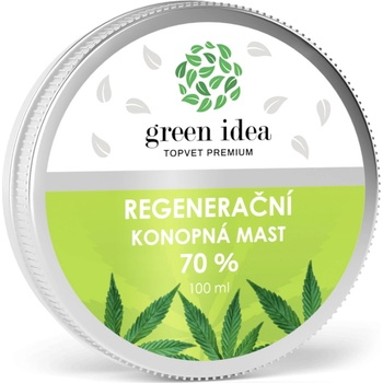 Green idea regenerační konopná mast 70% 100 ml
