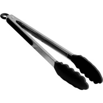 Grilovací kleště Bergner Gizmo / 30.5 cm / do 200 °C / černá / stříbrná