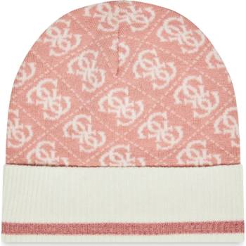 Guess dámská čepice růžovo krémová