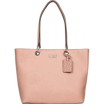 Guess dámská kabelka Warrenton pudrově s monogramem růžová